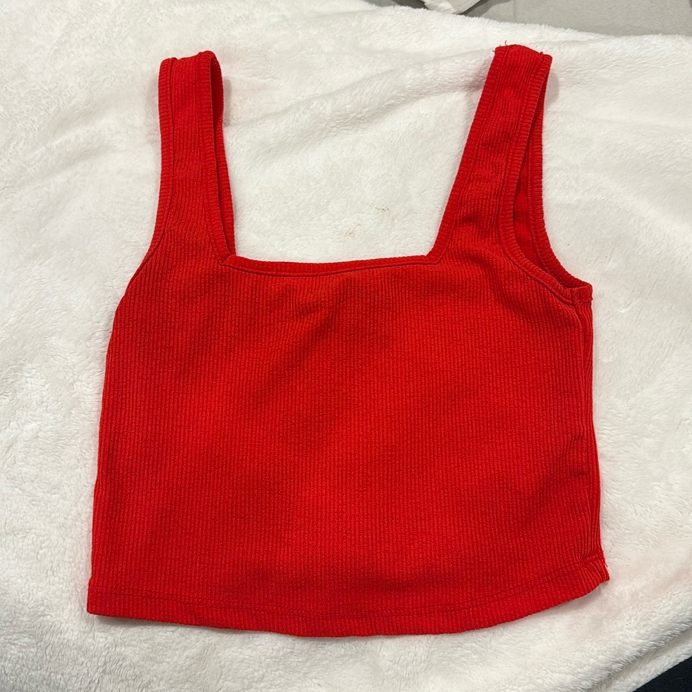 Red tank top